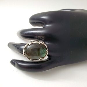 See Video / Sterling Silver 925 Large Gemstone Ring